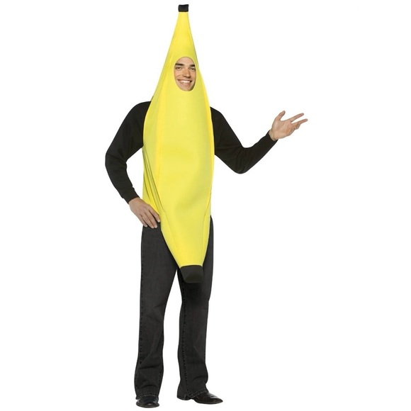 Rasta Imposta One Piece Adult Yellow Banana Halloween Costume Size: One Size - Picture 1 of 6